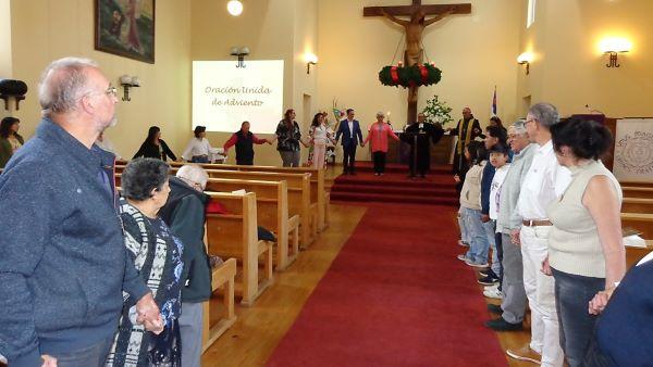 Culto unido de Oración y alabanza de Adviento celebraron Iglesias Cristianas  de Osorno